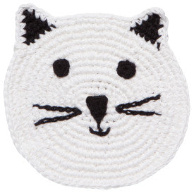 Meow & Furever Crochet Coasters Set of 4 Assorted