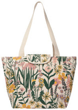 Load image into Gallery viewer, Bees &amp; Blooms Fold-Up Fresh Tote
