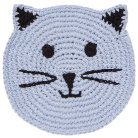 Meow & Furever Crochet Coasters Set of 4 Assorted