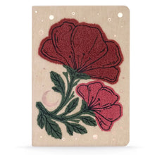 Load image into Gallery viewer, Denik - Double Bloom Vegan Embroidered Journal

