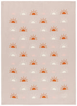 Load image into Gallery viewer, Sunrise Dishtowel and Swedish Sponge Cloth Set of 2
