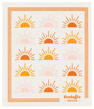 Load image into Gallery viewer, Sunrise Dishtowel and Swedish Sponge Cloth Set of 2
