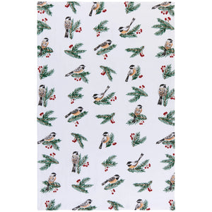 Birds & Boughs Christmas Floursack Dishtowels Set of 3