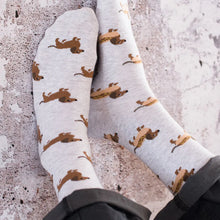 Load image into Gallery viewer, Friday Sock Co. - Men&#39;s Wiener Dog Hot Dog Socks
