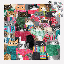 Load image into Gallery viewer, Wintry Cats 500 Piece Puzzle
