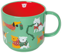 Load image into Gallery viewer, Holiday Hounds Christmas Mug and Socks Set
