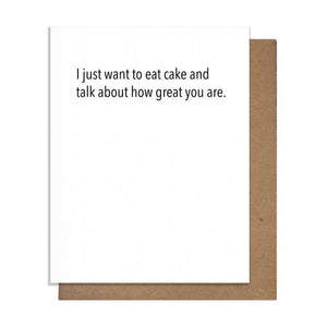 I Just Want To Eat Cake Card