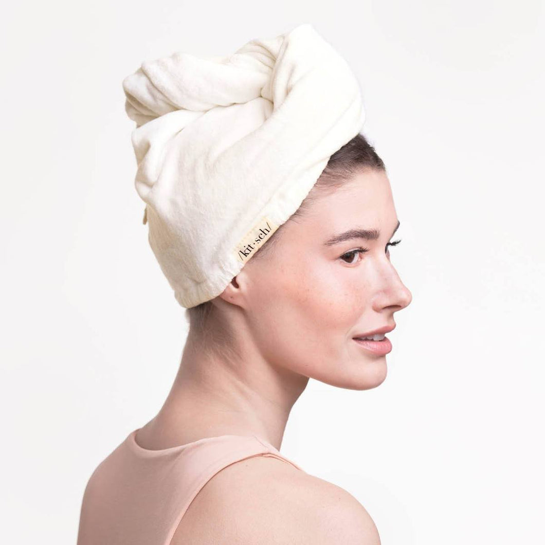 Kitsch - Eco-Friendly Hair Towel - Ivory