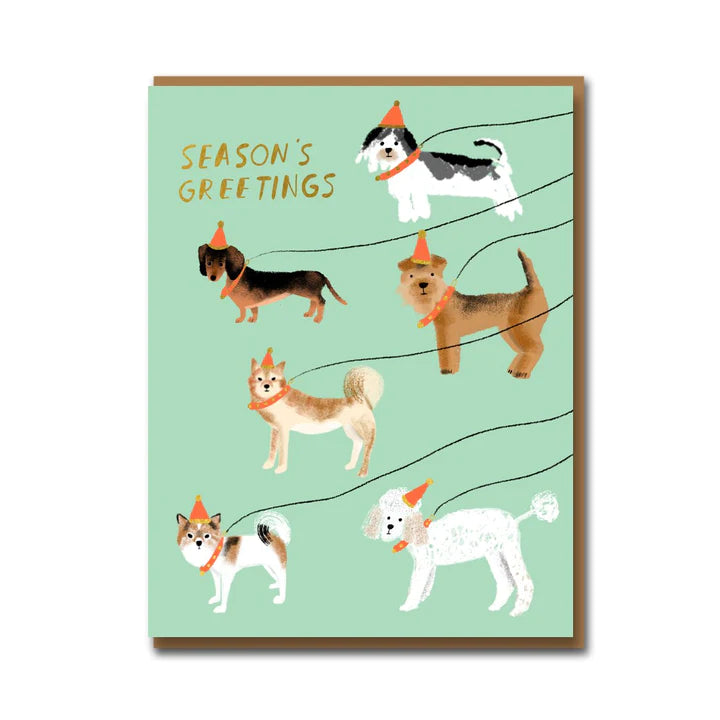 Season's Greetings Dogs Card