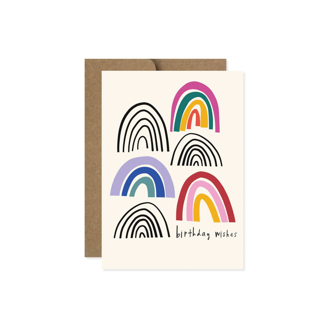 Rainbow Birthday Wishes Card