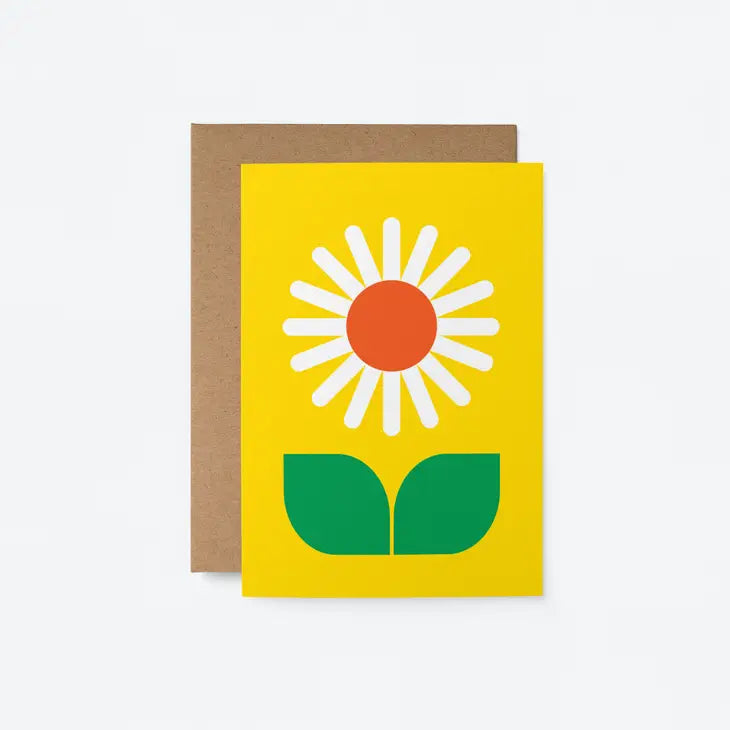Daisy Yellow Blank Card