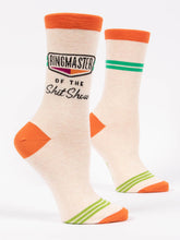 Load image into Gallery viewer, RINGMASTER OF THE SHIT SHOW - WOMEN CREW SOCKS
