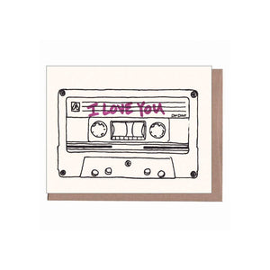 I Love You Mixtape Card