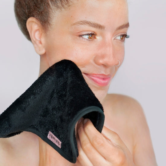 Microfiber Ultra-Soft Makeup Removing Towels - Black