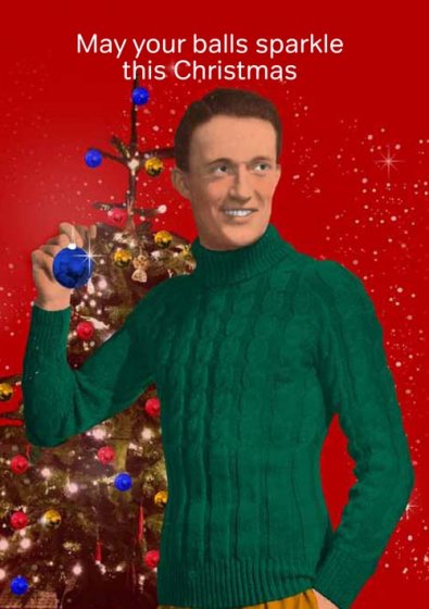 May Your Balls Sparkle This Christmas Card