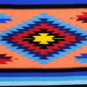 West Path - Orange Kiss Aztec Diamond Blanket