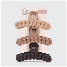 Load image into Gallery viewer, Kitsch - Eco-friendly Chain Claw Clip 3pc Set - Neutral
