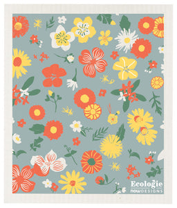Flowers of Month Ecologie Swedish Sponge Cloth