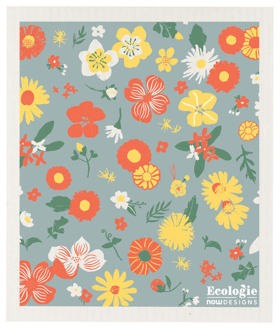 Flowers of Month Ecologie Swedish Sponge Cloth