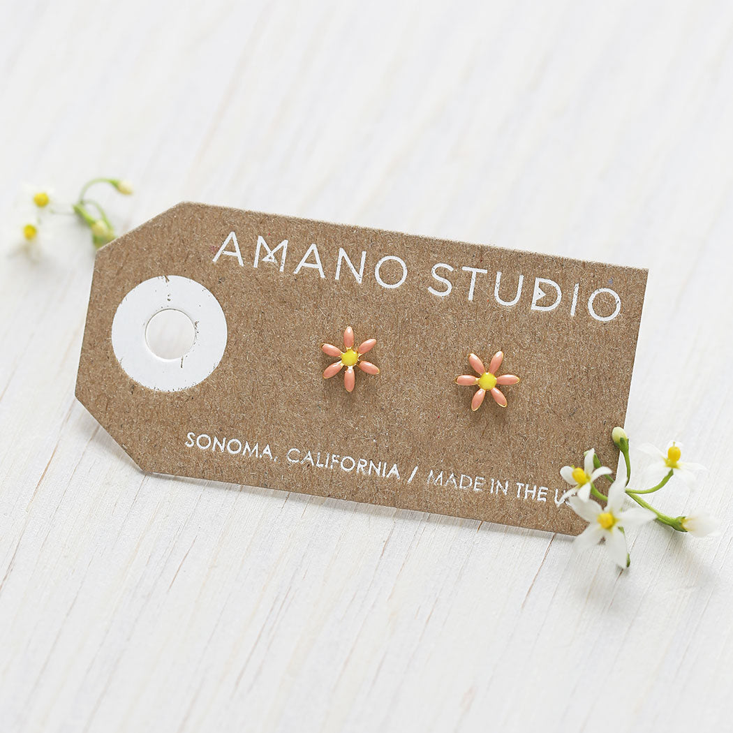 Amano Studio - Pink Daisy Studs