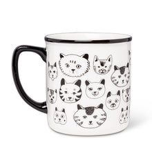 Load image into Gallery viewer, Simple Cat Faces Mug
