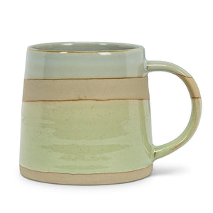 Rustic Style Stoneware Mug - Blue/Green