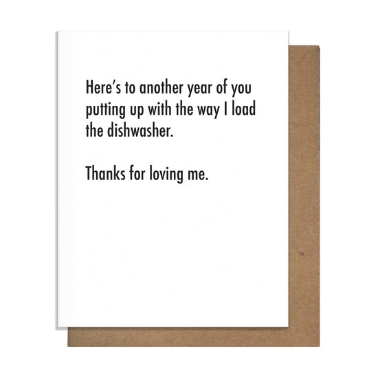 Here's To Another Year Of You Putting Up Card