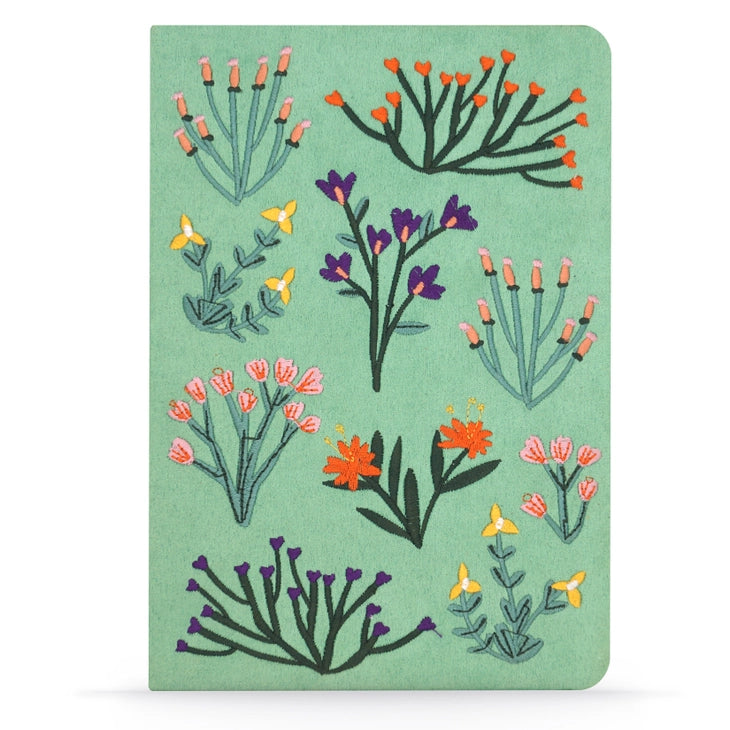 Denik - Petite Blooms Vegan Embroidered Journal