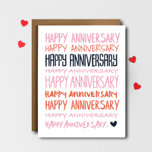 Load image into Gallery viewer, Happy Anniversary Card
