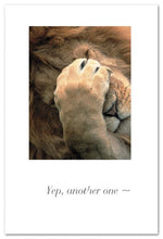 Load image into Gallery viewer, Yep, Another One Paw-faced Lion Card
