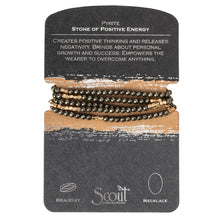 Load image into Gallery viewer, Scout - Stone Wrap: Pyrite - Stone of Positive Energy
