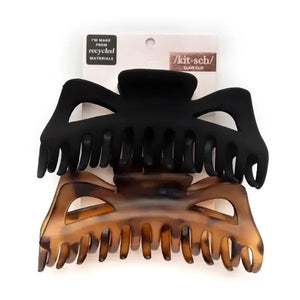 Kitsch - Jumbo Classic Claw Clips 2pc - Recycled Plastic