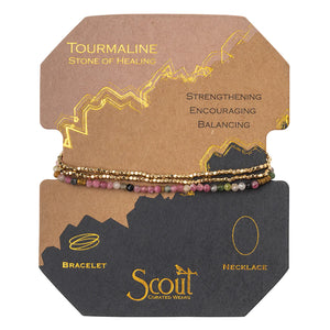 Scout - Delicate Stone Tourmaline/Gold - Stone of Healing