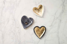 Load image into Gallery viewer, GOLD HEART MARBLE TRINKET DISH
