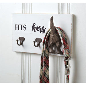 HIS, HERS & PUP WALL HOOK