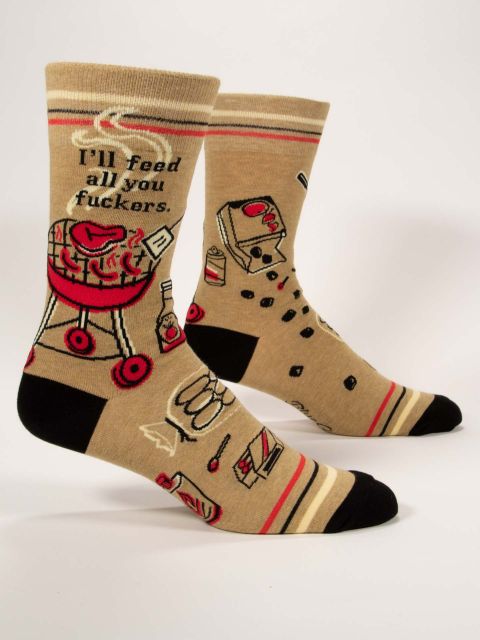 I'LL FEED ALL YOU FUCKERS - MEN'S CREW SOCKS