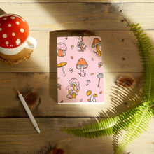 Load image into Gallery viewer, Denik - Pink Mushrooms Classic Layflat Notebook
