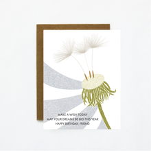 Load image into Gallery viewer, Make A Wish Today Dandelion Card
