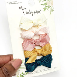 BABY WISP - 5 SMALL SNAP CHELSEA BOUTIQUE BOWS GIFT SET - ENCHANTED FOREST