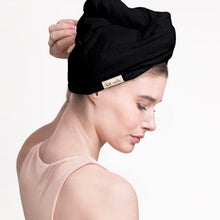 Load image into Gallery viewer, Kitsch - Eco-Friendly Hair Towel - Black
