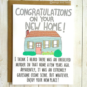 Congratulations On Your New Home! Card