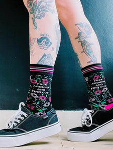 Fuck Around and Find Out Women's Crew Socks