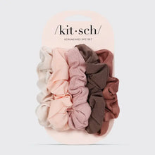 Load image into Gallery viewer, Kitsch Assorted Textured Scrunchies 5pc Set - Terracotta
