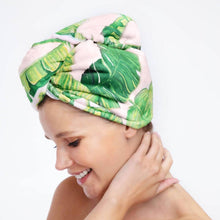 Load image into Gallery viewer, Kitsch - Microfiber Hair Towel - Palm Print
