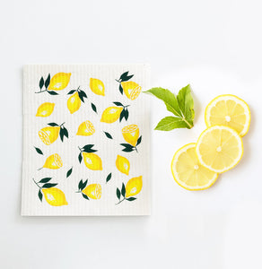 Lemon Dishcloths. Set of 2