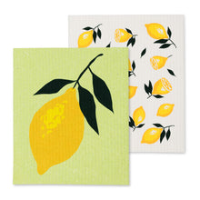 Load image into Gallery viewer, Lemon Dishcloths. Set of 2
