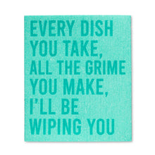 Load image into Gallery viewer, These Dishes Aren&#39;t... Funny Text Dishcloths. Set of 2
