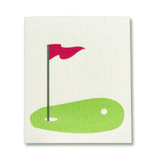 Load image into Gallery viewer, Golf Ball &amp; Green Dishcloths. Set of 2
