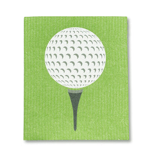 Golf Ball & Green Dishcloths. Set of 2