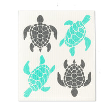 Load image into Gallery viewer, Sea Turtles Dishcloths. Set of 2
